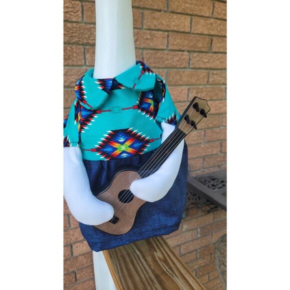 Country Singer Themed Porch Goose Dress with Wings & Cowboy Hat Outfit  Western - Picture 3 of 10